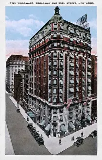 Skyscrapers Prints: Hotel Woodward in New York City, USA