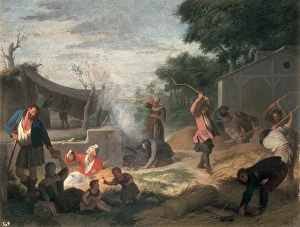 Agrarian Gallery: HOUASSE, Michel-Ange (1680-1730). The Harvest. Baroque