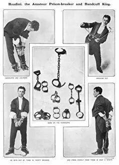 Images Dated 2nd June 2017: Houdini the amateur prison breaker and handcuff king