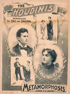 Harry Prints: The Houdinis, Harry, Bessie introducing the only and origina