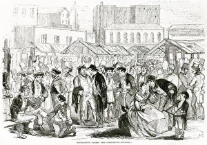 Images Dated 18th September 2019: Houndsditch Sunday fair 1855