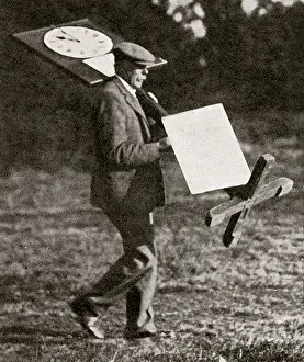 Starter Prints: The hour and the man - James Braid carries starting clock