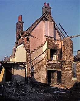 Partial Prints: House under demolition