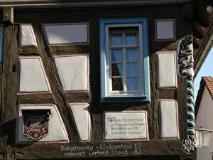 Images Dated 7th July 2010: House detail, Bad Wimpfen, Baden Wurttemberg, Germany