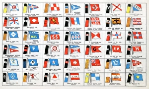Images Dated 11th August 2017: House Flags and Funnels