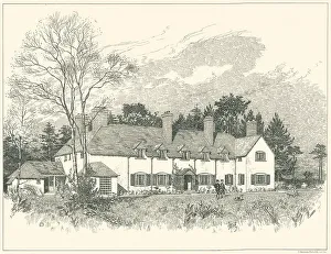 Reproduced Prints: House In Hampshire, Garden Front