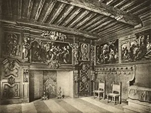 Beams Prints: House interior, Chicken Market, Gand (Ghent), Belgium