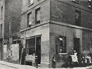 Slum Prints: House to Let, Chapel Street, Spitalfields, East London
