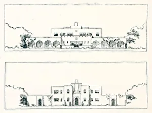 Elevations Prints: House In Peru, Baillie Scott