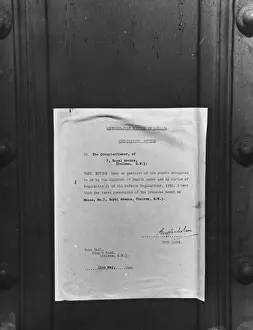 Refugees Prints: House requisition WWII