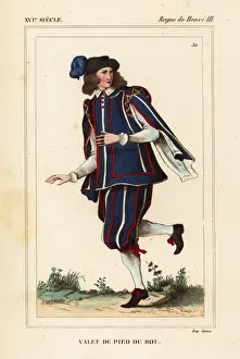 House servant to the king in livery, reign