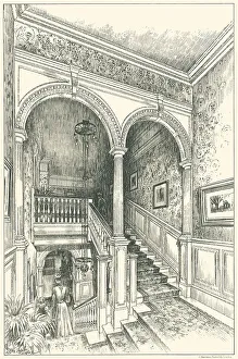 Reproduced Prints: House In West Kent, Staircase