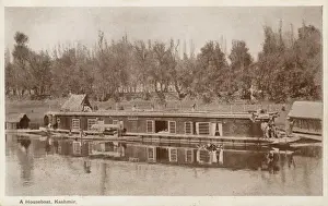 House Boat Prints: A Houseboat, Kashmir, India