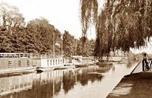 Houseboats, River Thames, Christ Church Meadows, Oxford