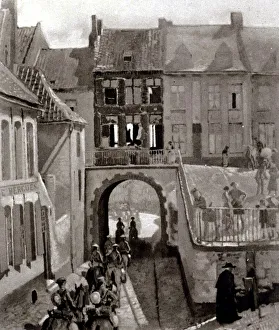 Salient Prints: Household Bde Passing to the Ypres Salient by Sir William O