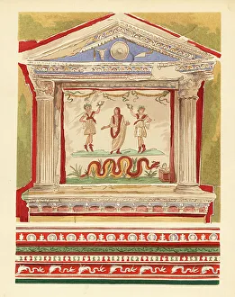 Household lararium in the House of the Vetti, Pompeii