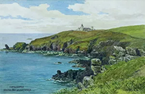 Lighthouse Prints: Housel Bay and Lighthouse, Lizard Peninsula, Cornwall
