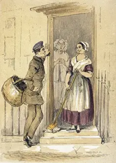 House Maid Prints: Housemaid Flirting