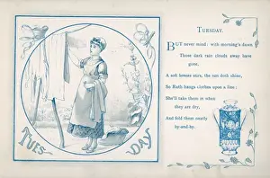 Props Prints: Housemaid hangs the washing out (Tuesday)