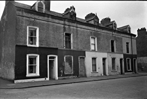 Houses damaged in a riot, Belfast, Northern Ireland Houses damaged in a riot, Belfast, Northern Ireland