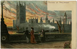 The Houses of Parliament from the Albert Embankment