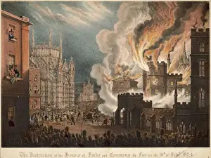 Houses of Parliament destroyed by fire