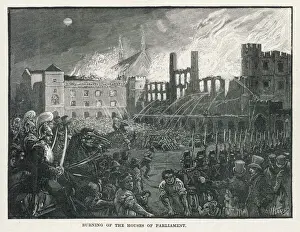 Houses of Parliament destroyed by fire