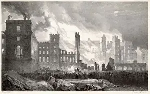 Houses of Parliament destroyed by fire