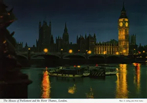 The Houses of Parliament and the River Thames, London The Houses of Parliament and the River Thames, London
