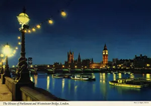 Images Dated 29th May 2019: The Houses of Parliament and Westminster Bridge, London