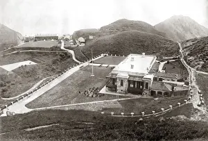 Houses on the Peak, Hong Kong, c1880s