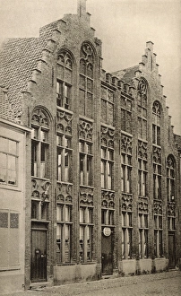 Images Dated 14th June 2017: Houses in Rue de Jerusalem, Bruges, Belgium