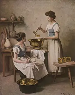 Jams Prints: Housewife Makes Jam 1911