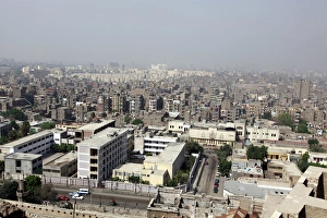 Housing and the city Skyline of Cairo, Egypt