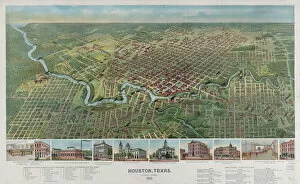 Houston Collection: Houston, Texas (looking south) 1891