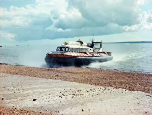 Hovercraft Prints: Hovertravel Hovercraft, Isle of Wight