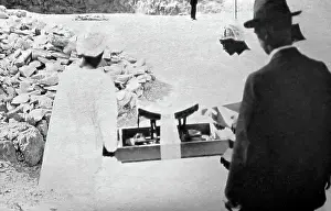 Removed Prints: Howard Carter - artifacts removed from tomb of Tutankhamen