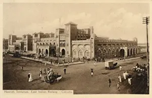 Oxen Prints: Howrah Railway Terminus, Calcutta, India