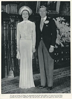 Images Dated 29th January 2018: H.R.H the Duke of Windsor and Mrs Wallis Warfield