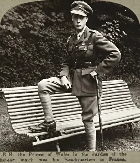 HRH the Prince of Wales in the Garden of the chateau?