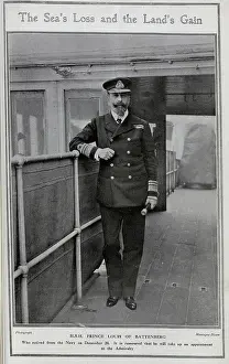 Retired Prints: HSH Prince Louis of Battenberg (1854-1921) in naval uniform