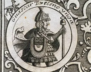 Huascar Inca (h. 1491-1532). Sapa Inca of the Inca empire fr