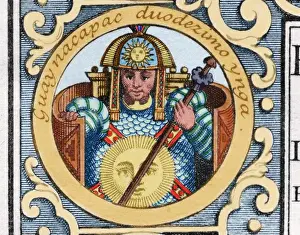 Inca Prints: Huayna Capac (c. 1465-1525). Inca emperor (1493-1525)