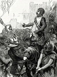 Hubert de Burgh's oath to defend Dover Castle from French attack by sea, August 1217 Hubert de Burgh's oath to defend Dover Castle from French attack by sea, August 1217