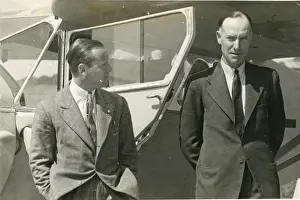 Hubert Prints: Hubert Stanford Broad, left, and Geoffrey de Havilland