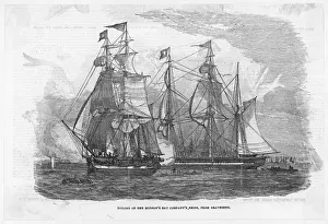 1845 Prints: Hudson Ships Sail 1845