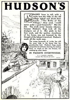 Cleanliness Collection: Hudson's Soap Advertisement