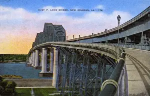 Crosses Prints: The Huey P. Long Bridge - New Orleans, Louisiana
