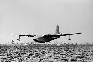 Postwar Prints: Hughes H4 Hercules in flight