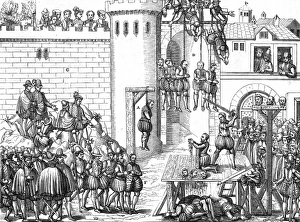Images Dated 15th December 2011: Huguenots Hanged / Amboise